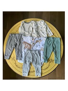 Assorted 12m gender neutral onesies and pants